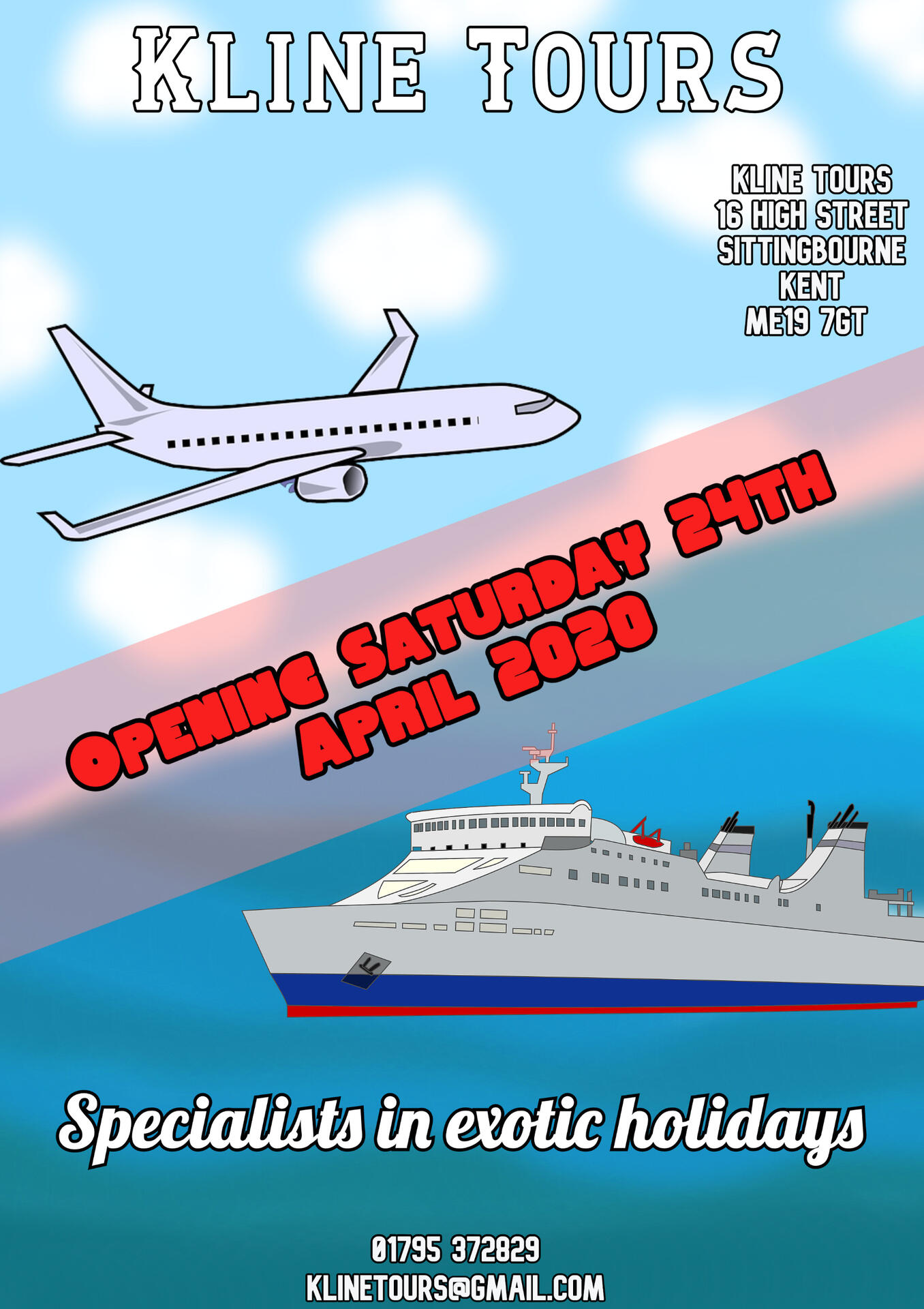 &quot;Kline Tours&quot; Holiday Poster