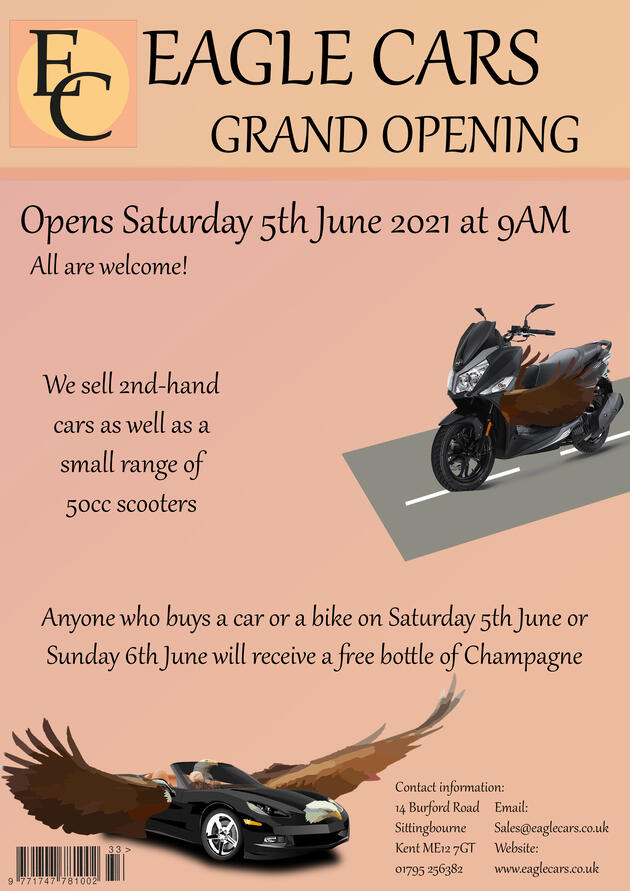 Promotional Poster for &quot;Eagle Cars&quot;