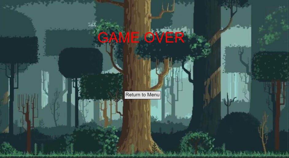 Game Over Screen