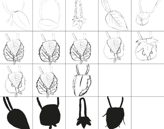 Initial Sketches and Silhouettes