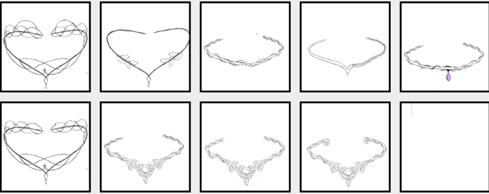 Initial Sketches and Silhouettes